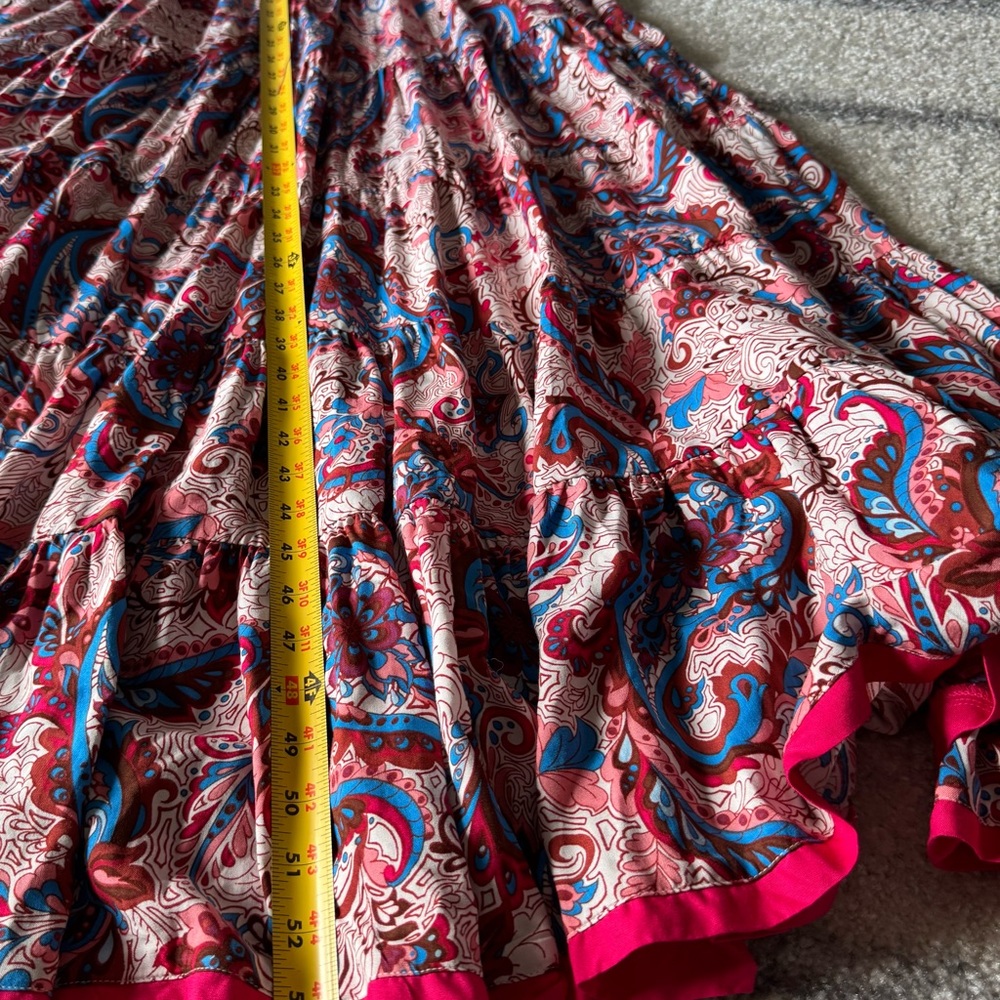 Soft Surroundings Red and Blue Paisley Maxi Dress - Picture 9 of 9